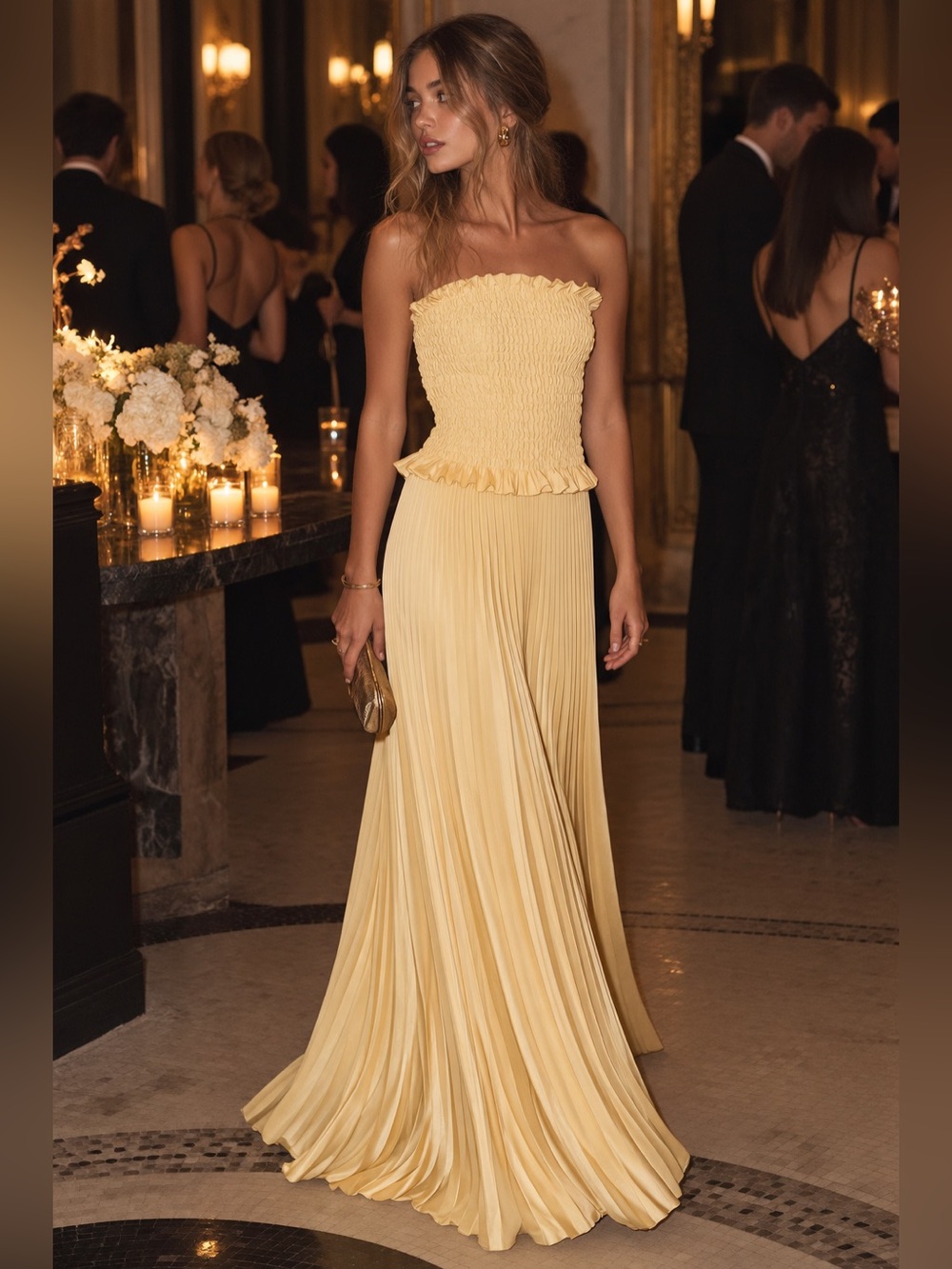 L’Idee Maya Texture Gown